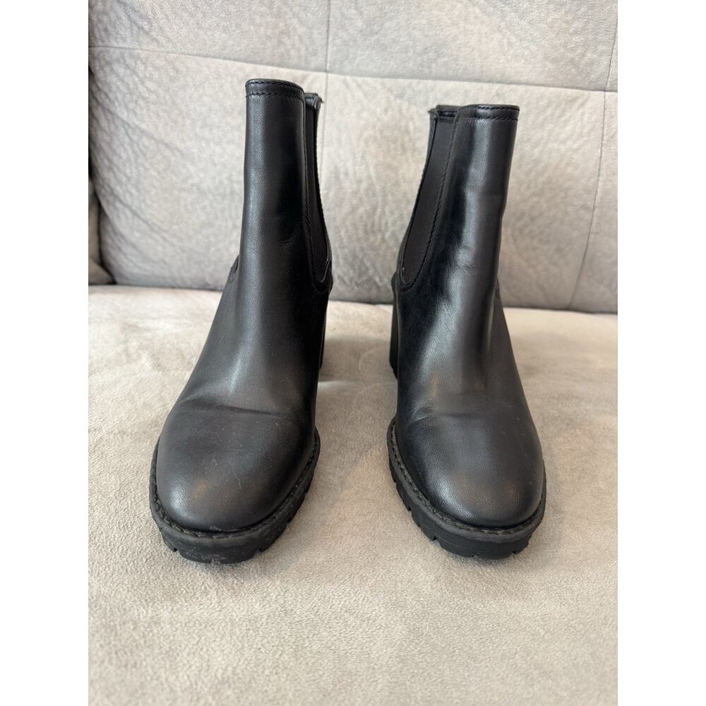 Vince Leather Boots HENDERSON Ankle Women US 7.5 NWOB